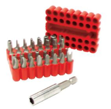 33 Biċċiet Sigurtà Bits Set Bil-Detentur Manjetiku